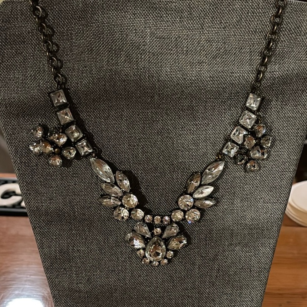 Elegant Silver Statement Necklace